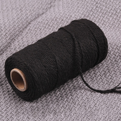 Bohemia Wedding Party Kućni dekor 2mm 100M Makrame kabel Uže Pamučni konac Konac Žice Rukotvorine DIY Šivanje Ručno izrađene zidne zavjese