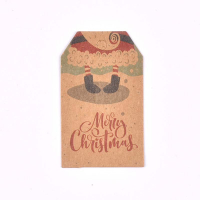50 kom. Oznaka od kraft papira za kutiju slatkiša Ukras za božićno drvce Oslikane oznake za privjeske Oznake za darove Naljepnice za DIY ručno izrađene dekoracije za zabave c3010