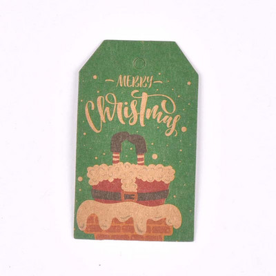 50 kom. Oznaka od kraft papira za kutiju slatkiša Ukras za božićno drvce Oslikane oznake za privjeske Oznake za darove Naljepnice za DIY ručno izrađene dekoracije za zabave c3010