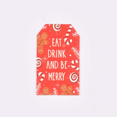 50 kom. Oznaka od kraft papira za kutiju slatkiša Ukras za božićno drvce Oslikane oznake za privjeske Oznake za darove Naljepnice za DIY ručno izrađene dekoracije za zabave c3010