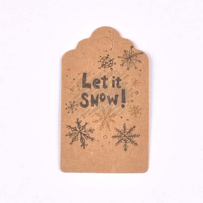 50 kom. Oznaka od kraft papira za kutiju slatkiša Ukras za božićno drvce Oslikane oznake za privjeske Oznake za darove Naljepnice za DIY ručno izrađene dekoracije za zabave c3010