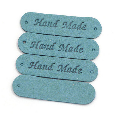 20kom Ručno izrađene naljepnice Oznake Šarena PU kožna Ručno izrađena oznaka odjeće Naljepnica za pletenje DIY Poklon torba Dodaci za šivanje šešira 45x13MM