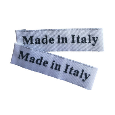 Italijanske naljepnice za odjeću Ručno izrađene oznake Made in Italy Tkane naljepnice Prilagođene oznake za šivanje za pribor za ručni rad