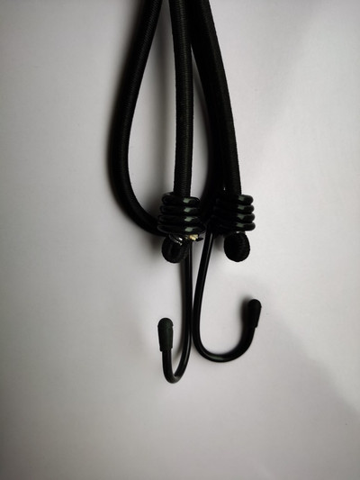 Elastinė surišimo virvė kablys Elastinė virvė dviračio motociklo bagažo virvė Nailono latekso elastinė virvė bagažo diržas krovinių dirželiai