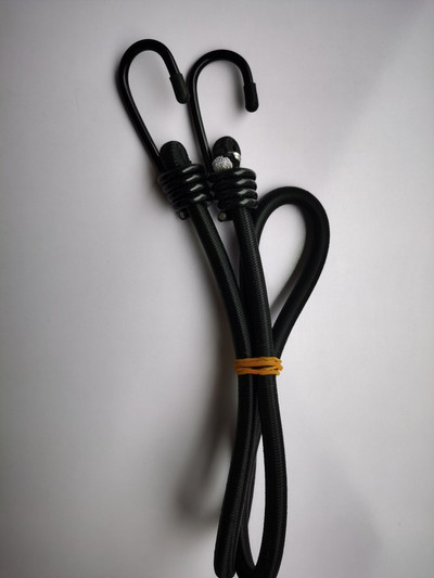 Elastinė surišimo virvė kablys Elastinė virvė dviračio motociklo bagažo virvė Nailono latekso elastinė virvė bagažo diržas krovinių dirželiai