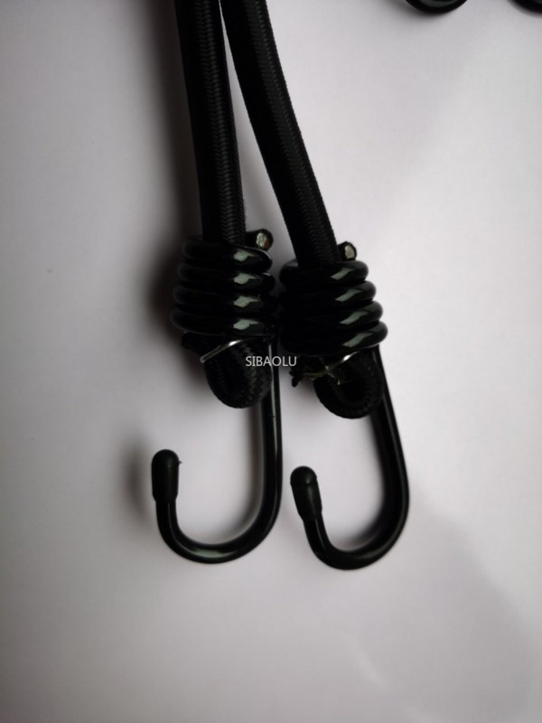 Elastinė surišimo virvė kablys Elastinė virvė dviračio motociklo bagažo virvė Nailono latekso elastinė virvė bagažo diržas krovinių dirželiai