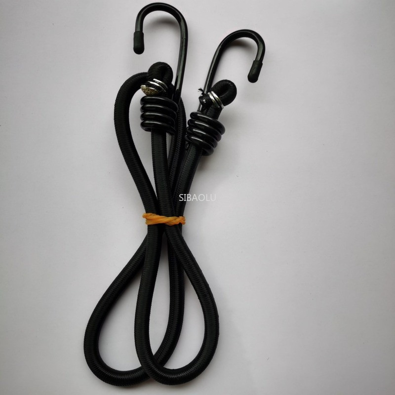 Elastinė surišimo virvė kablys Elastinė virvė dviračio motociklo bagažo virvė Nailono latekso elastinė virvė bagažo diržas krovinių dirželiai