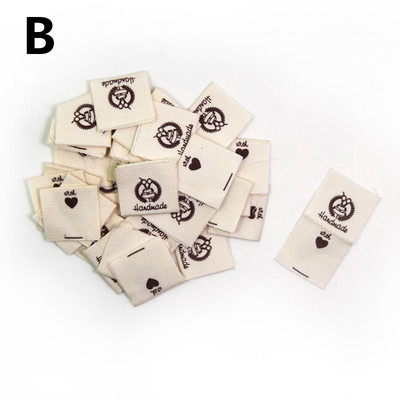 50 vnt. Drabužių etiketė Rankų darbo raidžių siuvimo etiketė miela animacinių filmų kepuraitė Amatininkų krepšys Marškinėliai Suknelė Drabužiai Drabužiai Etiketė