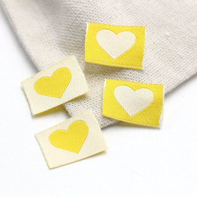 50 komada ručno rađenih naljepnica za odjeću s utkanim oznakama u obliku srca za ukrašavanje odjeće Dodaci za šivanje 22112101