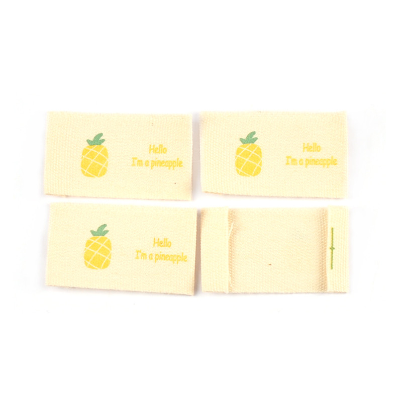 50 τμχ Μικτές ετικέτες φρούτων κινουμένων σχεδίων Έντυπη υφασμάτινη ετικέτα Ράψιμο ρούχων DIY Ετικέτα παπουτσιών ρούχων χειροποίητα χειροτεχνήματα αξεσουάρ C2891