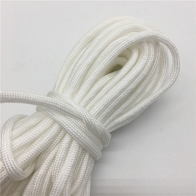 10 jardi Paracord 550 langevarjunööri nööriga köis Mil Spec Type III 7 randiga ronimistelje ellujäämisvarustus #White
