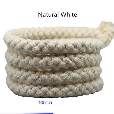 10 mm x 100 cm crveno crno bijelo izbijeljeno obojeno pleteno pamučno uže pleteno za dječji vrtić DIY ručno izrađeni kabel