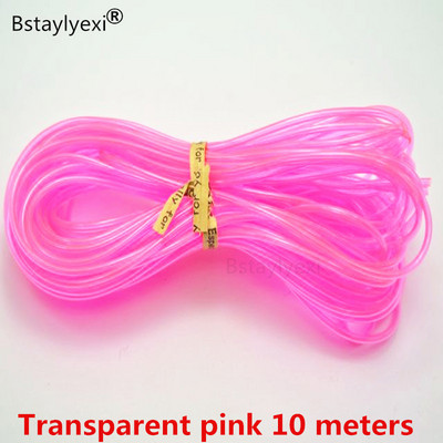 10 metri Transparent Frumoasa culoare amestecata 2mm Tub tubular din cauciuc Snur Coarda capac Sârmă de memorie Noutate Artizanat