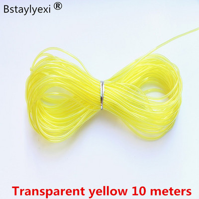 10 metri Transparent Frumoasa culoare amestecata 2mm Tub tubular din cauciuc Snur Coarda capac Sârmă de memorie Noutate Artizanat