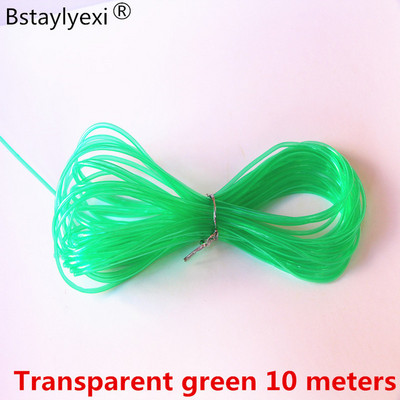 10 metri Transparent Frumoasa culoare amestecata 2mm Tub tubular din cauciuc Snur Coarda capac Sârmă de memorie Noutate Artizanat