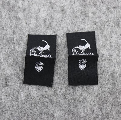 besplatna dostava veleprodajna ručno izrađena naljepnica/uradi sam darovna naljepnica/tkana naljepnica za odjeću/glavna naljepnica za odjeću/naljepnica od tkanine za igračke 200 kom puno