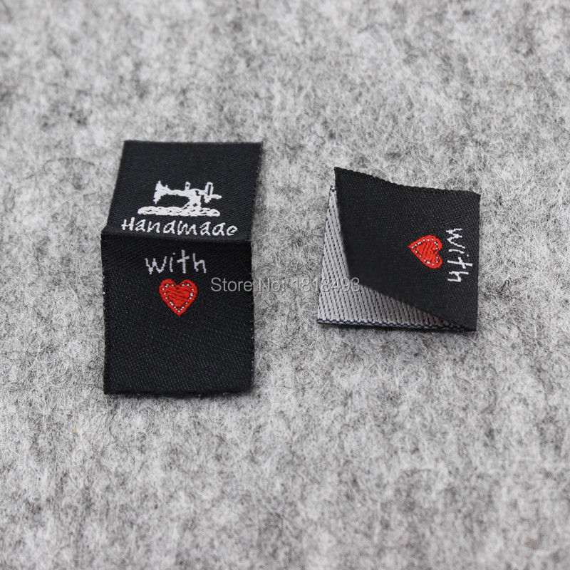 besplatna dostava veleprodajna ručno izrađena naljepnica/uradi sam darovna naljepnica/tkana naljepnica za odjeću/glavna naljepnica za odjeću/naljepnica od tkanine za igračke 200 kom puno