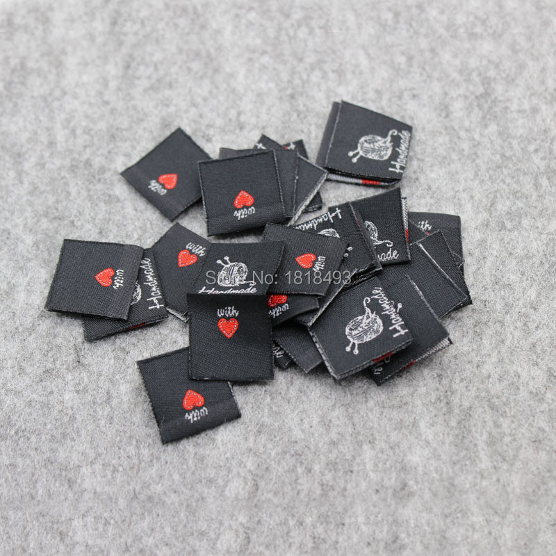 besplatna dostava veleprodajna ručno izrađena naljepnica/uradi sam darovna naljepnica/tkana naljepnica za odjeću/glavna naljepnica za odjeću/naljepnica od tkanine za igračke 200 kom puno