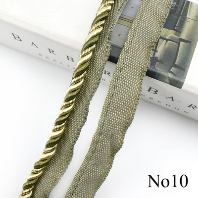 Meetee 2/4 metri 6mm frânghie de dantelă în două culori, perdea de canapea, curea decorativă, snur din chingă, bricolaj, cusut manual, accesorii materiale