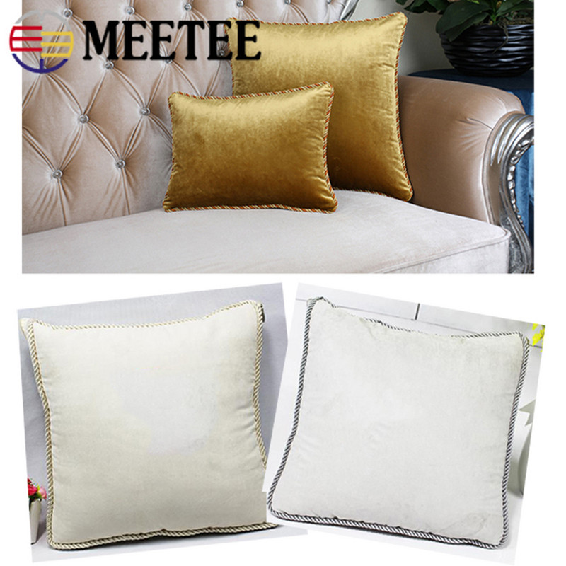 Meetee 2/4 metri 6mm frânghie de dantelă în două culori, perdea de canapea, curea decorativă, snur din chingă, bricolaj, cusut manual, accesorii materiale