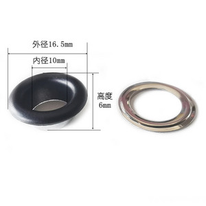 3 mm-10 mm Mat crne metalne ušice Rupe za gumbe Rupa za kopče Za DIY kožne zanate Scrapbooking cipele Oznake za kapu za remen