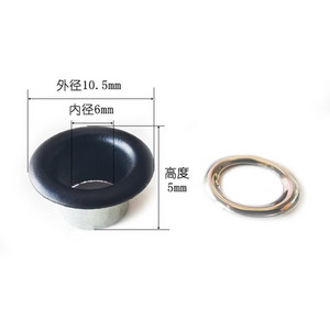 3 mm-10 mm Mat crne metalne ušice Rupe za gumbe Rupa za kopče Za DIY kožne zanate Scrapbooking cipele Oznake za kapu za remen