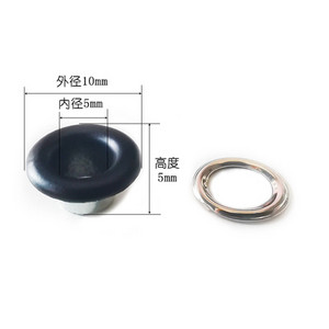 3 mm-10 mm Mat crne metalne ušice Rupe za gumbe Rupa za kopče Za DIY kožne zanate Scrapbooking cipele Oznake za kapu za remen