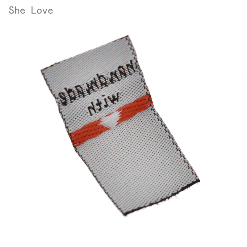 Chzimade 100 komada odjeće Oznake za odjeću Ručno izrađene s ljubavlju Šivanje Dodaci za kućnu patchwork odjeću