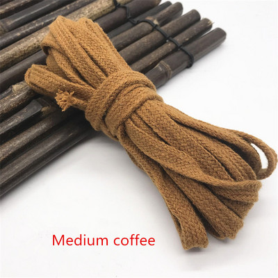 XUNZHE 10 mm *10M pamučno pleteno uže u boji, šuplja ravna upletena užad, sportski remen DIY šivaća traka, uže, cipele, šešir, ukras