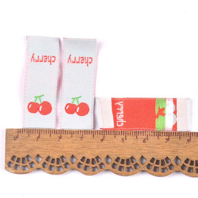 50 buc. Etichete de broderie cu fructe colorate, accesorii de cusut, pungi de îngrijire lavabile, etichete pentru îmbrăcăminte, artizanat manual, C2901