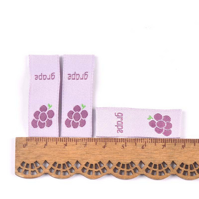 50 buc. Etichete de broderie cu fructe colorate, accesorii de cusut, pungi de îngrijire lavabile, etichete pentru îmbrăcăminte, artizanat manual, C2901