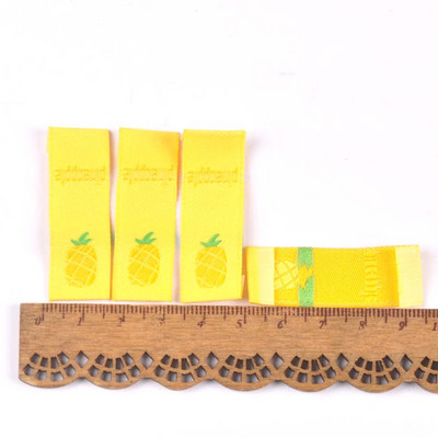 50 buc. Etichete de broderie cu fructe colorate, accesorii de cusut, pungi de îngrijire lavabile, etichete pentru îmbrăcăminte, artizanat manual, C2901