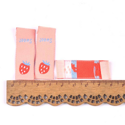 50 buc. Etichete de broderie cu fructe colorate, accesorii de cusut, pungi de îngrijire lavabile, etichete pentru îmbrăcăminte, artizanat manual, C2901