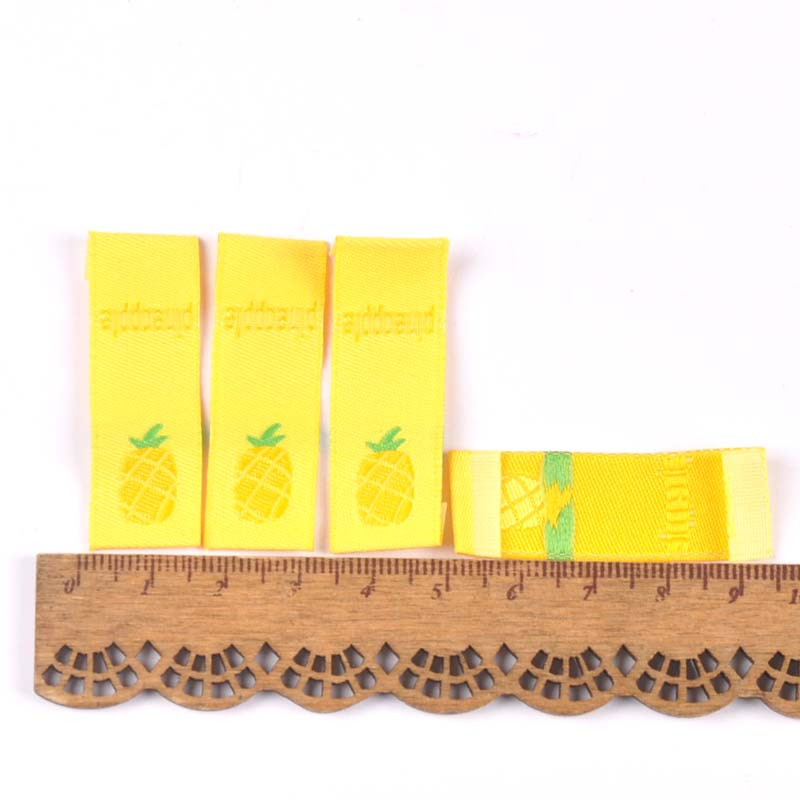 50 buc. Etichete de broderie cu fructe colorate, accesorii de cusut, pungi de îngrijire lavabile, etichete pentru îmbrăcăminte, artizanat manual, C2901