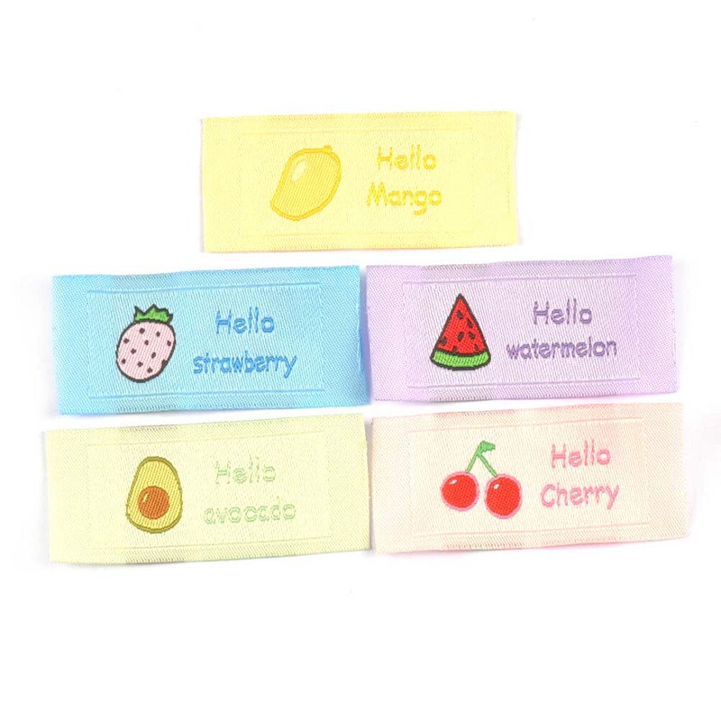 50 db eper/görögdinnye/citrom/avokádó hímző címkék varráshoz kiegészítők kötés ruhacímkék barkácsolás ruházati kellékek