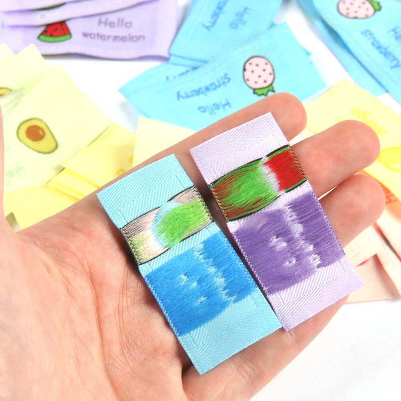 50 db eper/görögdinnye/citrom/avokádó hímző címkék varráshoz kiegészítők kötés ruhacímkék barkácsolás ruházati kellékek