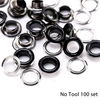 50/100 Set ušica Gumbi Komplet ušice Alat za postavljanje ušice Pribor Metalna odjeća Obuća Torba Kožni rukotvorini DIY Dekor