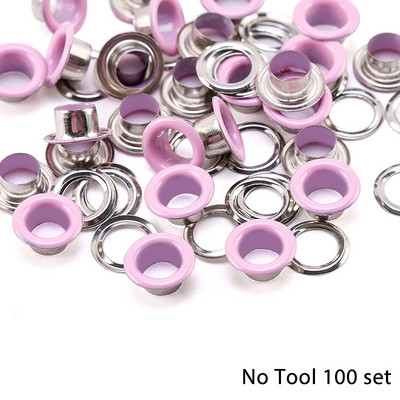 50/100 Set ušica Gumbi Komplet ušice Alat za postavljanje ušice Pribor Metalna odjeća Obuća Torba Kožni rukotvorini DIY Dekor