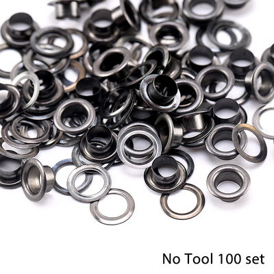 50/100 Set ušica Gumbi Komplet ušice Alat za postavljanje ušice Pribor Metalna odjeća Obuća Torba Kožni rukotvorini DIY Dekor