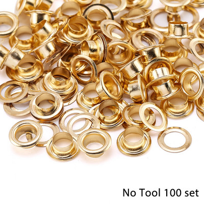 50/100 Set ušica Gumbi Komplet ušice Alat za postavljanje ušice Pribor Metalna odjeća Obuća Torba Kožni rukotvorini DIY Dekor