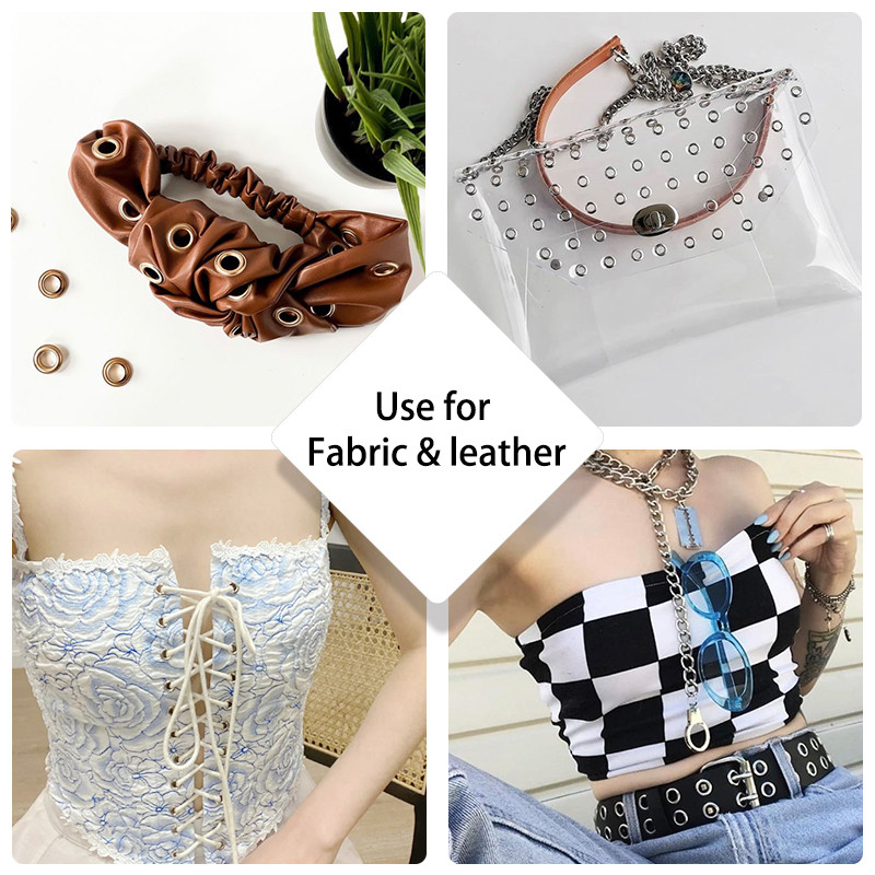 50/100 Set ušica Gumbi Komplet ušice Alat za postavljanje ušice Pribor Metalna odjeća Obuća Torba Kožni rukotvorini DIY Dekor