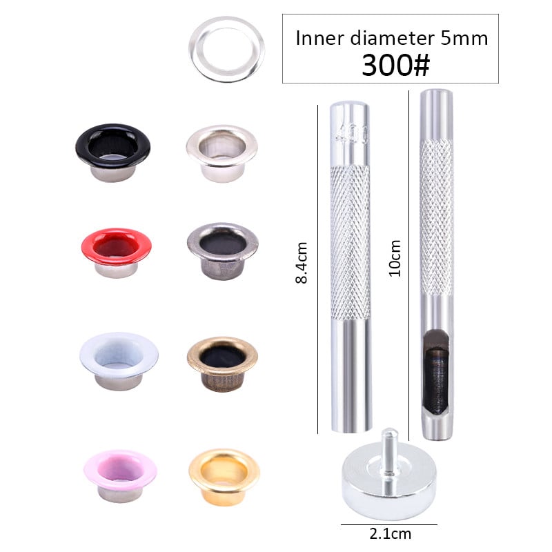 50/100 Set ušica Gumbi Komplet ušice Alat za postavljanje ušice Pribor Metalna odjeća Obuća Torba Kožni rukotvorini DIY Dekor