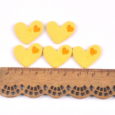 50 komada platnenih naljepnica u obliku srca s reljefnim oznakama DIY naljepnica sa zastavom za pribor za šivanje odjeće 20x18 mm cp3508