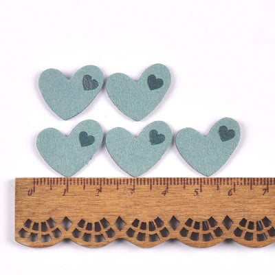 50 komada platnenih naljepnica u obliku srca s reljefnim oznakama DIY naljepnica sa zastavom za pribor za šivanje odjeće 20x18 mm cp3508