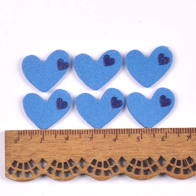 50 komada platnenih naljepnica u obliku srca s reljefnim oznakama DIY naljepnica sa zastavom za pribor za šivanje odjeće 20x18 mm cp3508