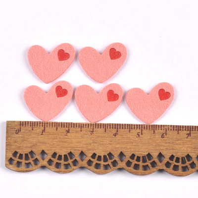 50 komada platnenih naljepnica u obliku srca s reljefnim oznakama DIY naljepnica sa zastavom za pribor za šivanje odjeće 20x18 mm cp3508