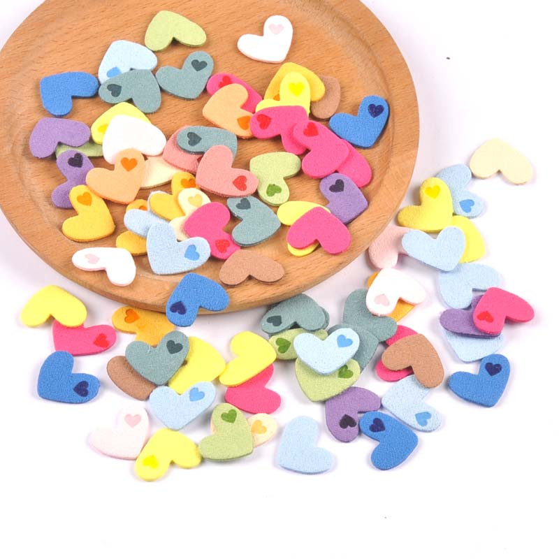 50 komada platnenih naljepnica u obliku srca s reljefnim oznakama DIY naljepnica sa zastavom za pribor za šivanje odjeće 20x18 mm cp3508