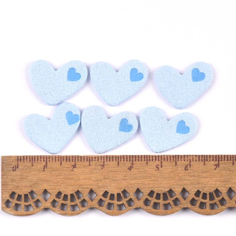 50 komada platnenih naljepnica u obliku srca s reljefnim oznakama DIY naljepnica sa zastavom za pribor za šivanje odjeće 20x18 mm cp3508