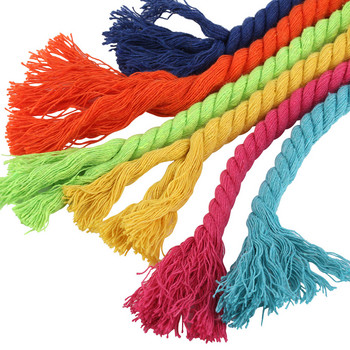 5 метра 8 мм 3 дяла Усукани 100% цветни памучни шнурове/въже за чанта Начало Декор Направи си сам текстилни аксесоари