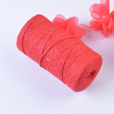 100 jardi Dabīga džutas aukla audekla aukla stīga kaņepju virve ballīte kāzu dāvanu iesaiņošana auklas diegi DIY Scrapbooking Floristi Amatniecība